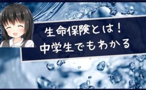 生命保険とは!わかりやすく中学生にも理解できるようFPが解説