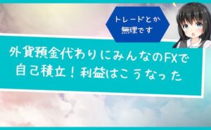外貨預金代わりにみんなのFXで自己積立!利益はこうなった